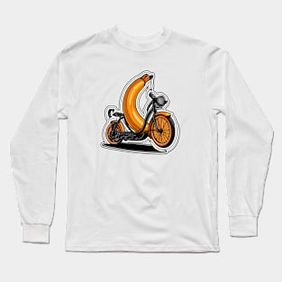 Cartoon Banana Riding Long Sleeve T-Shirt